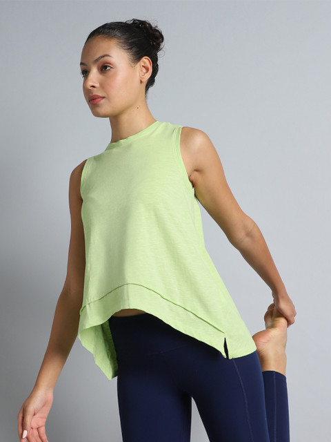 CULT Women Lime Yoga Flow Tank