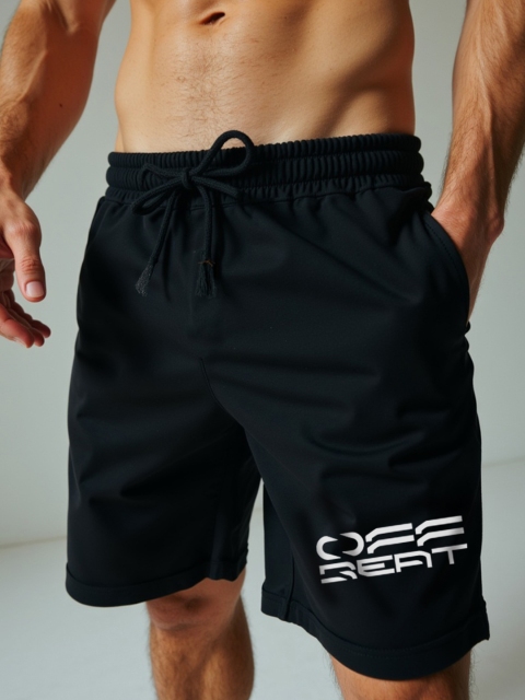 Mad Over Print Men Cotton Typography Printed Loose Fit Shorts - Image 2