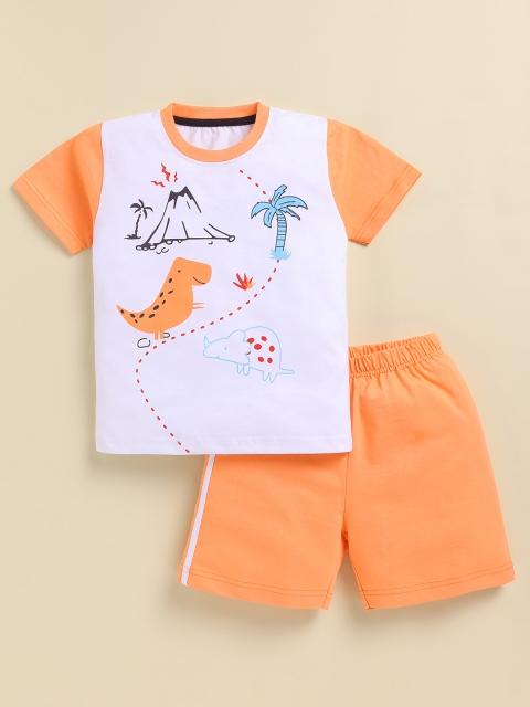 Toonyport Boys Pack Of 3 Printed Short Sleeves Pure Cotton T-shirt With Shorts - Image 4