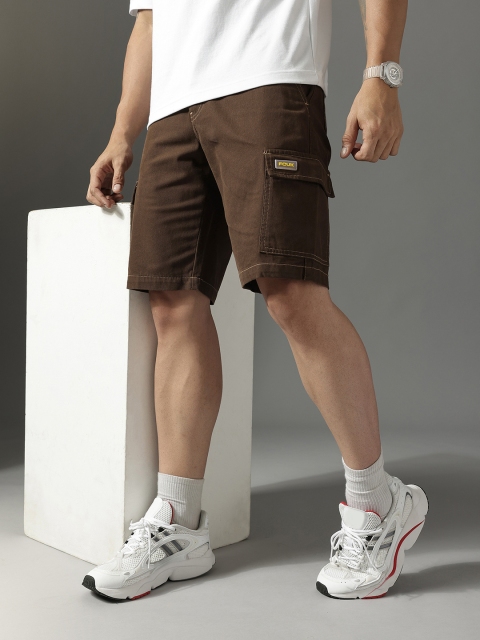 FCUK Men Solid Regular Fit Cargo Shorts
