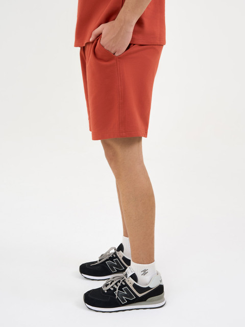 DCYPHR Men Solid Regular Fit Mid-Rise Cotton Sports Shorts - Image 2