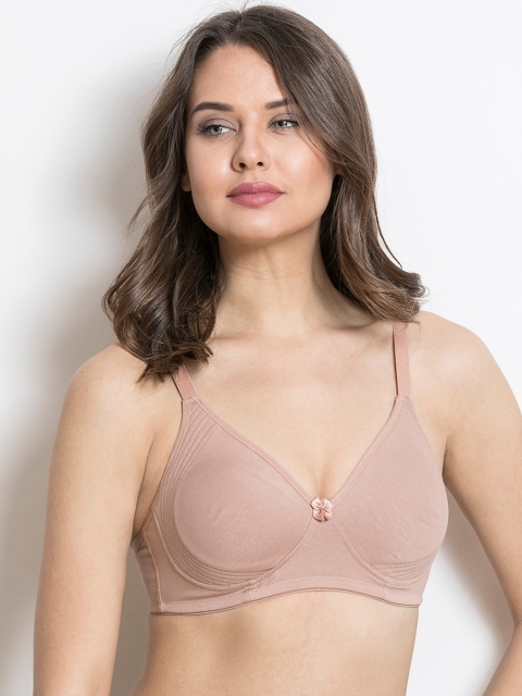 Rosaline by Zivame Beige T-shirt Bra - Full Coverage