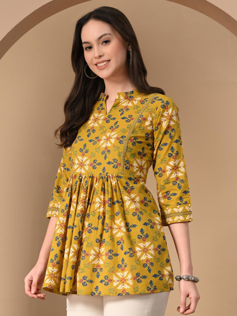 Anouk Rustic Women Floral Printed Cotton Peplum Top