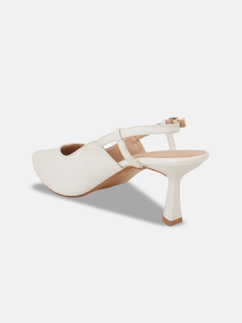 Chemistry Women Pointed Toe Slim Heeled Pumps - Image 3