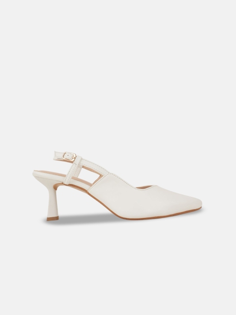 Chemistry Women Pointed Toe Slim Heeled Pumps - Image 4