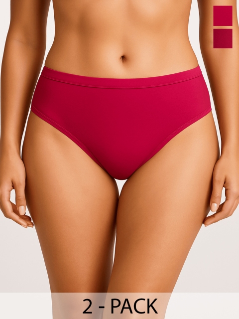 Moda Rapido Pack Of 2 Cotton Hipster Briefs P-2 SUPER IND RANI RANI_S