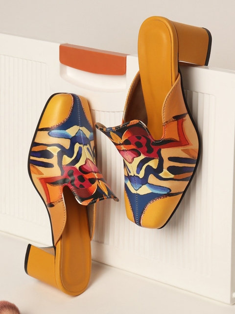 Street Style Store Women Block Heels Mules - Image 5