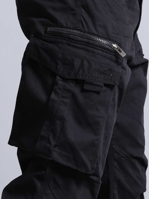 Italian Colony Men Tailored Tapered Fit Cotton Cargos Trousers - Image 7