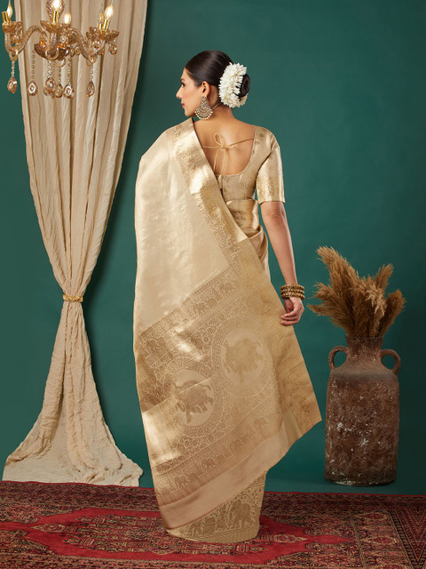 VILLAGIUS Woven Design Border Kanjeevaram Saree - Image 3