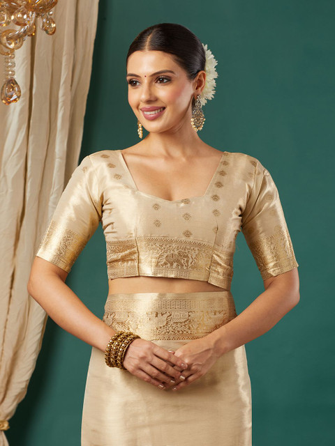 VILLAGIUS Woven Design Border Kanjeevaram Saree - Image 5