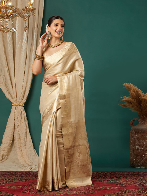 VILLAGIUS Woven Design Border Kanjeevaram Saree - Image 2