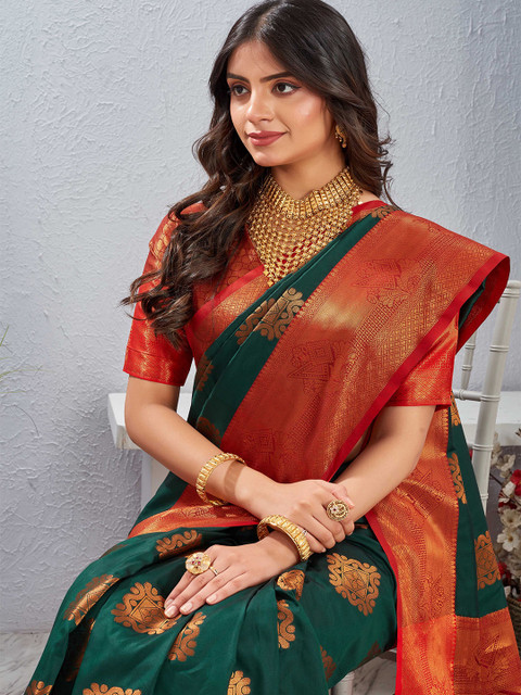 Tankori Woven Design Zari Mysore Silk Saree