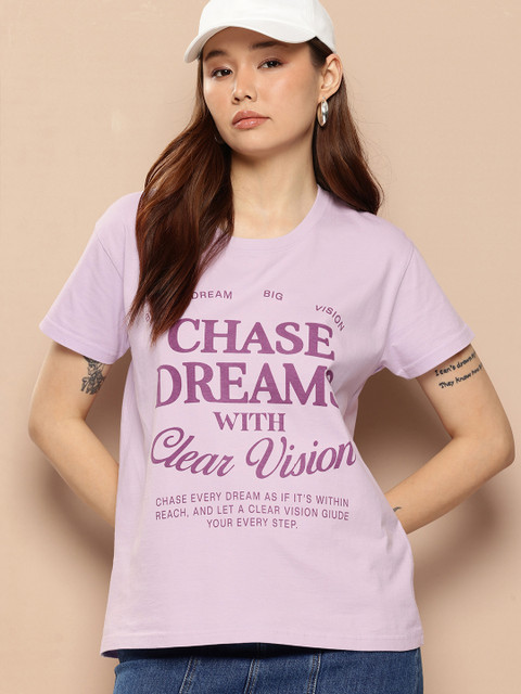 Difference Of Opinion Women's Boxy Regular Printed Tshirt