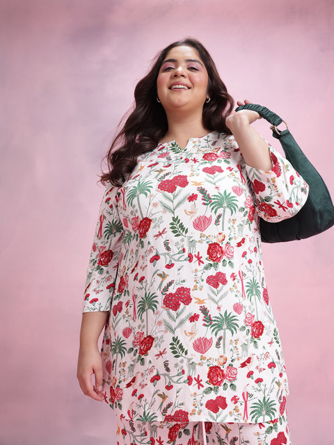 Dressberry Curve Plus Size Printed Co-Ords