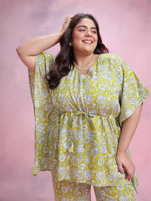 Dressberry Curve Plus Size Printed Co-Ords