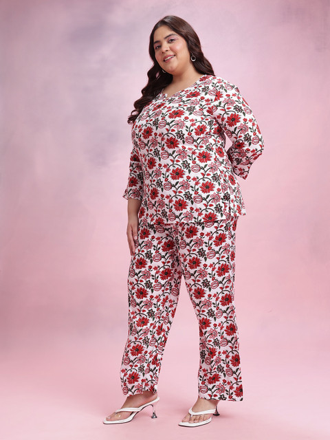 Dressberry Curve Plus Size Printed Co-Ords - Image 5