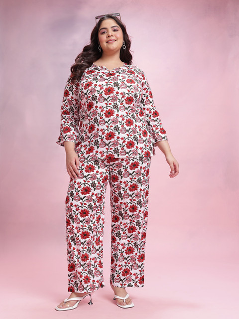 Dressberry Curve Plus Size Printed Co-Ords - Image 7