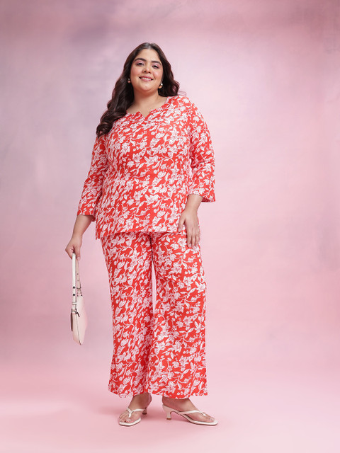 Dressberry Curve Plus Size Printed Co-Ords - Image 7