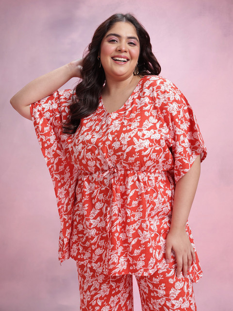 Dressberry Curve Plus Size Printed Co-Ords