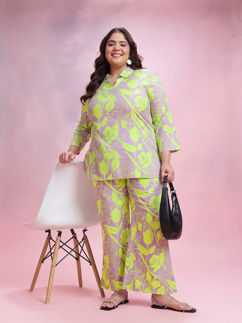 Dressberry Curve Plus Size Printed Co-Ords - Image 7