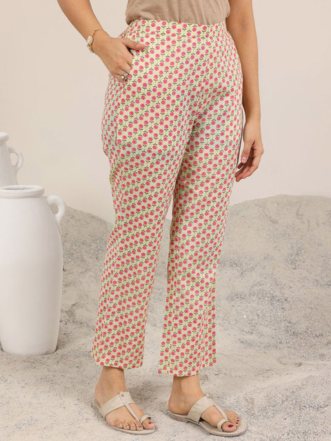 Gerua By Libas Floral Printed Round Neck Straight Kurta With Trouser - Image 7