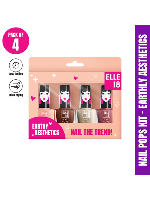 ELLE 18 Long Lasting & Quick Drying Nail Pop Kit - Earthly Aesthetics