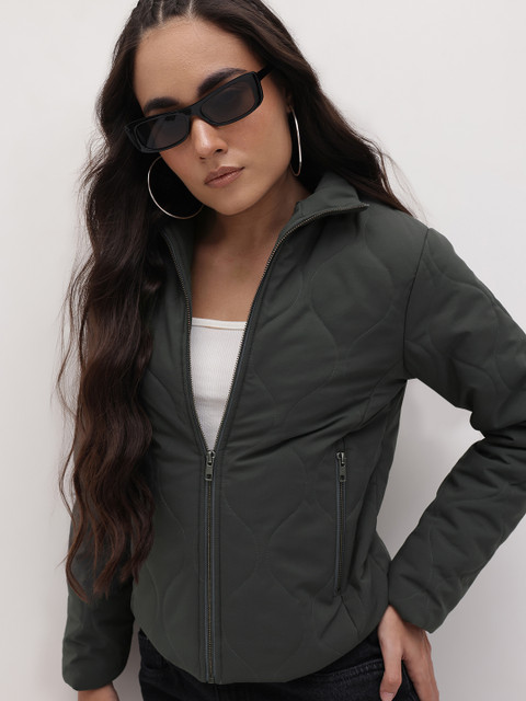 The Roadster Lifestyle Co. Women Windcheater Puffer Jacket