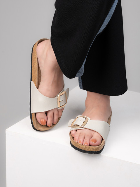 Mast & Harbour Women Open Toe Flats