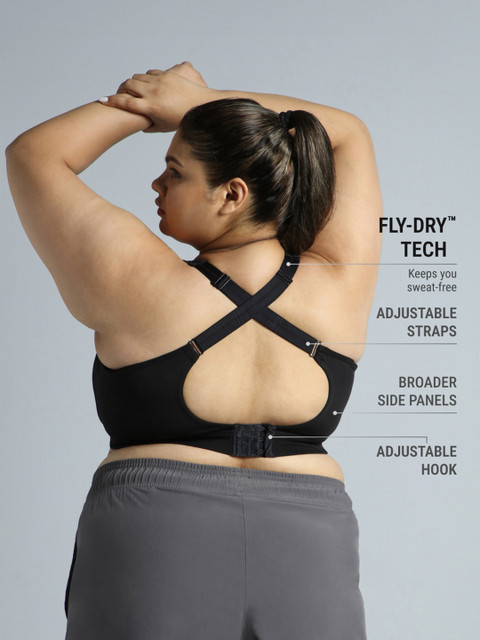 Cult Women Adjustable Strap Training High Support Plus Size Sports Bra - Image 5