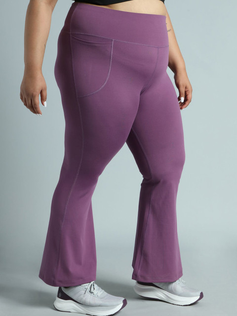 CULT Women Pink All Format Training Plus Size Flared Pants