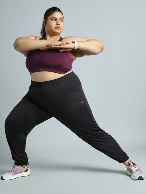 Cult Women Black Everyday Essential Cotton Joggers - Image 4