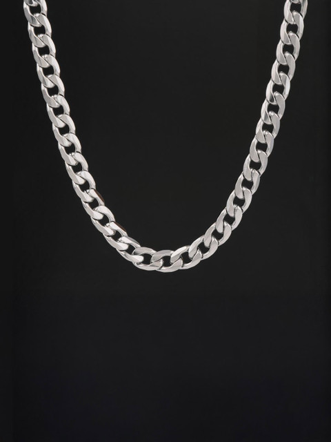 BRANTASHOP Silver-Plated Stainless Steel Necklace - Image 2