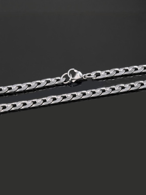 BRANTASHOP Silver-Plated Stainless Steel Necklace - Image 3