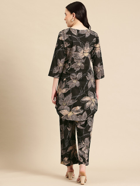 A&K Floral Printed Pure Cotton Co-Ords - Image 5