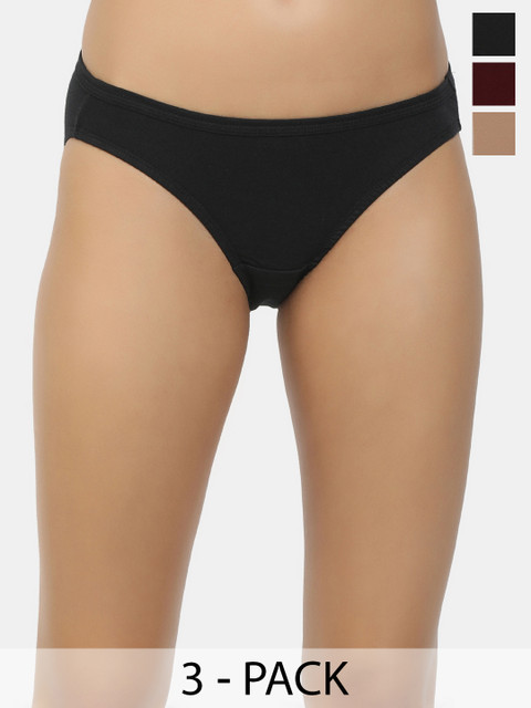 Shyygl Set of 3 Low-Rise Bikini Briefs