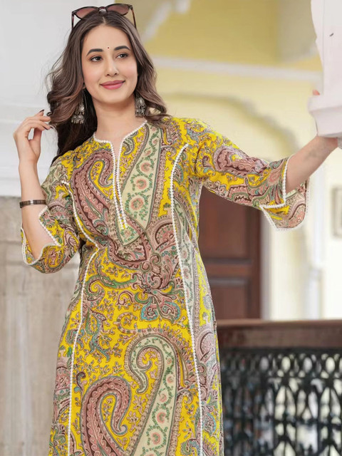 Royal Export Women Ethnic Motifs Printed Daily Straight Kurta