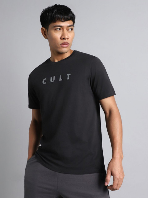 CULT Men Black Cult Graphic T-shirt