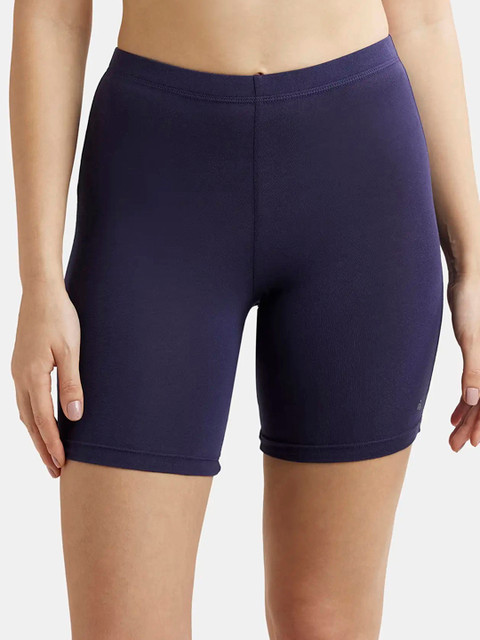 Jockey High Coverage Super Combed Cotton Concealed Waistband Stretch Shorties -1529