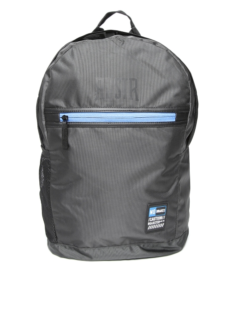 Roadster Unisex Charcoal Grey Solid Backpack