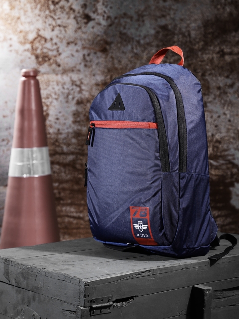 Roadster Unisex Blue Solid Peak Backpack