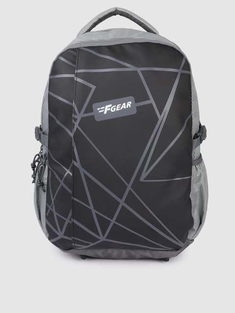F Gear Unisex Black & Grey Talent Backpack
