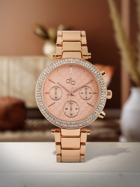 DressBerry Women Rose Gold-Toned Analogue Watch MFB-PN-PF-TZ2485