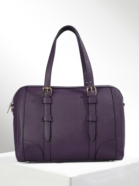 CORSICA Purple Textured Handheld Bag
