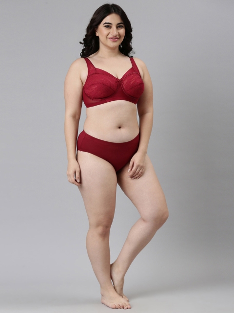 Enamor Non Padded Non-Wired Full Coverage Perfect Lift with Sectioned Cups Everyday Bra - Image 4