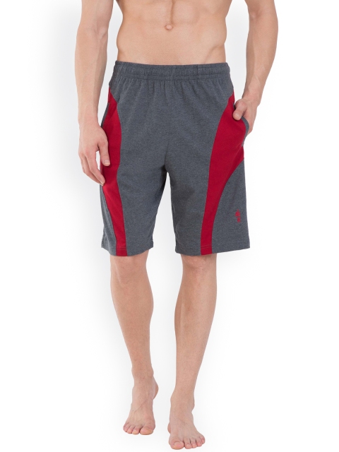 Grey Printed Pack Of 2 Shorts