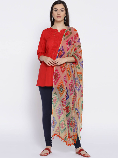 WEAVERS VILLA Multicoloured Printed Dupatta