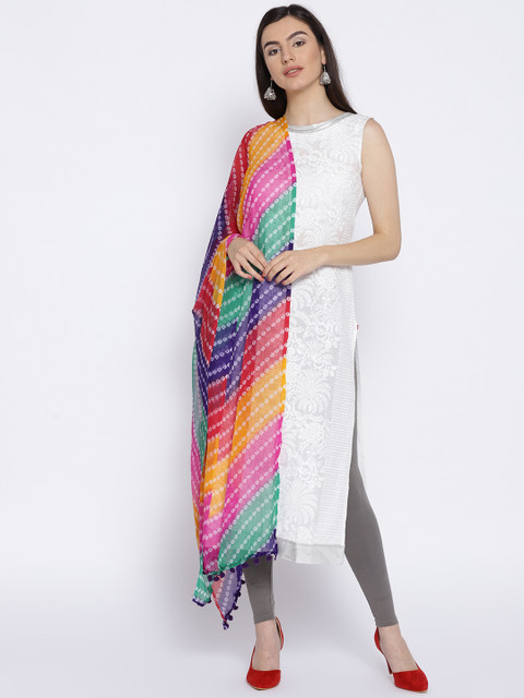 WEAVERS VILLA Multicoloured Printed Dupatta