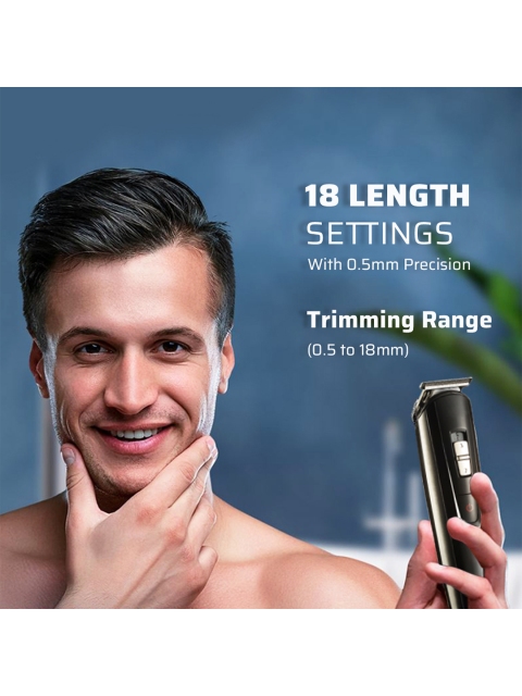 NOVA Men Black NG 1151 100 % waterproof Corded & Cordless Grooming Kit - Image 3