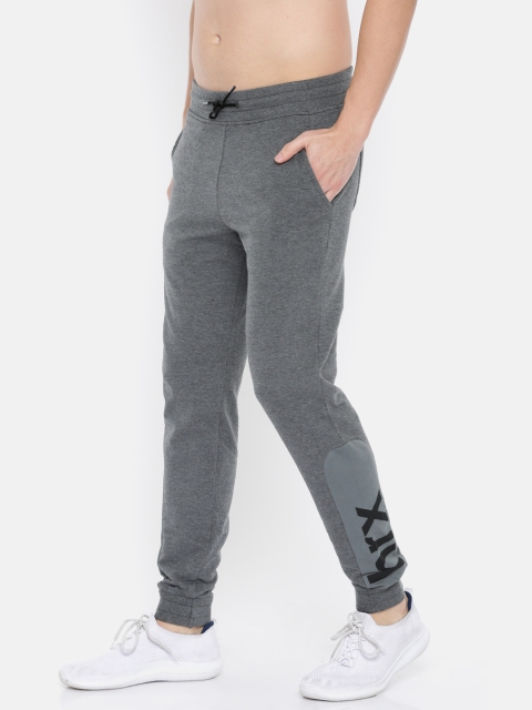 HRX by Hrithik Roshan Women Grey Solid Side Slit Lifestyle Track Pants
