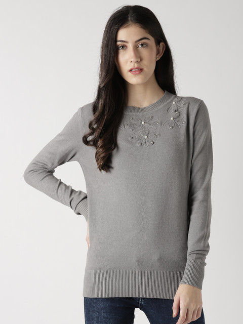 Fort Collins Women Grey Solid Pullover